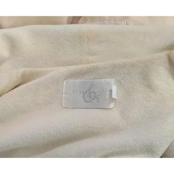 Ritz Carlton Spa Half Moon Bay Bath Robe L/XL Tan Vintage Shawl Collar W/ Belt U - Picture 9 of 13